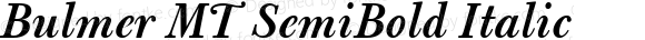 Bulmer MT SemiBold Italic