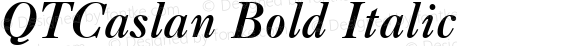 QTCaslan Bold Italic