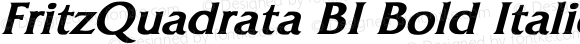 FritzQuadrata BI Bold Italic