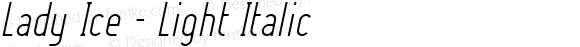 Lady Ice - Light Italic