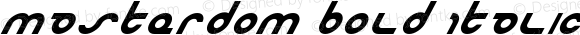 Masterdom Bold Italic Bold Italic 1