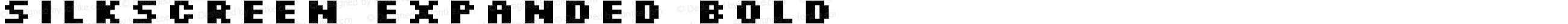 Silkscreen Expanded Bold