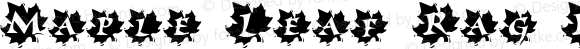 Maple Leaf Rag Regular Macromedia Fontographer 4.1 10/02/2000