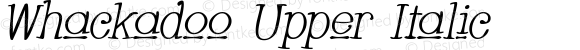 Whackadoo Upper Italic