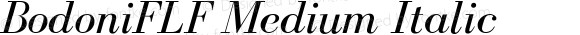 BodoniFLF Medium Italic