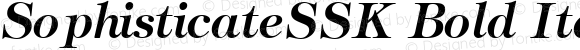 SophisticateSSK Bold Italic