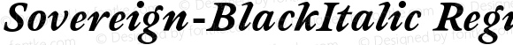 Sovereign-BlackItalic Regular