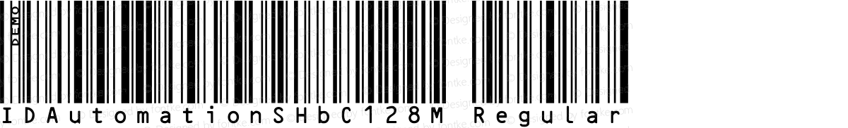 IDAutomationSHbC128M Regular