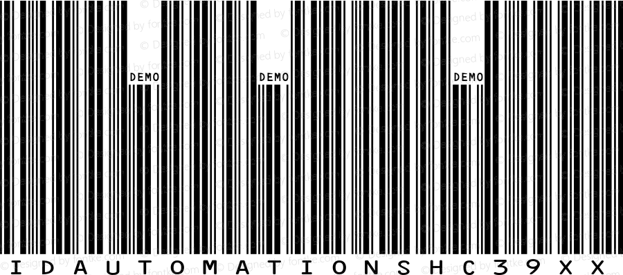 IDAutomationSHC39XXL Regular Version 5.02 2005