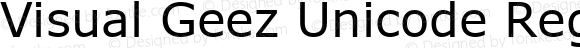 Visual Geez Unicode Regular