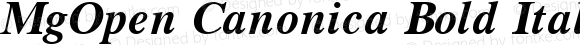 MgOpen Canonica Bold Italic