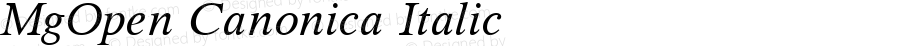 MgOpen Canonica Italic