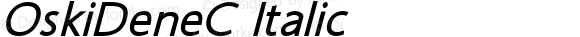 OskiDeneC Italic