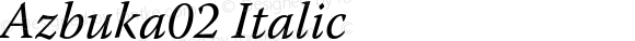 Azbuka02 Italic