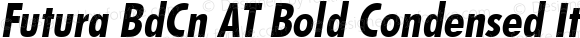 Futura BdCn AT Bold Condensed Italic