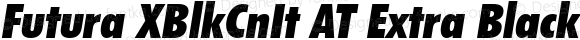 Futura XBlkCnIt AT Extra Black Condensed Italic