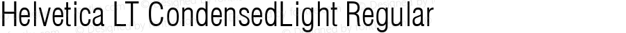 Helvetica LT CondensedLight Regular