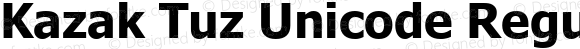 Kazak Tuz Unicode Regular Version 1.00 July 3, 2005