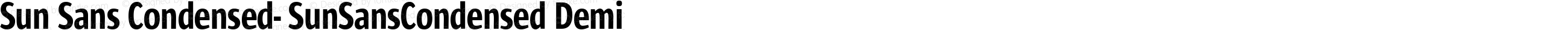 Sun Sans Condensed- SunSansCondensed Demi