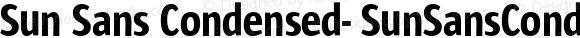 Sun Sans Condensed- SunSansCondensed Demi