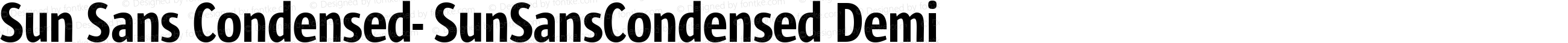Sun Sans Condensed- SunSansCondensed Demi