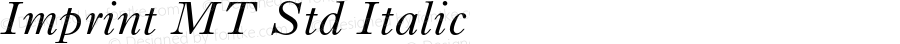 Imprint MT Std Italic