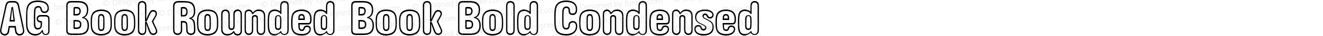 AG Book Rounded Book Bold Condensed