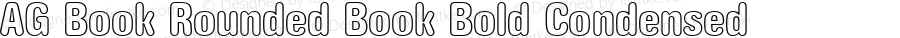 AG Book Rounded Book Bold Condensed