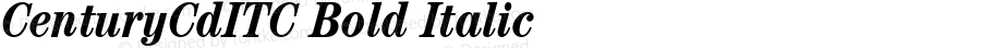 CenturyCdITC Bold Italic