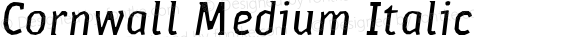 Cornwall Medium Italic