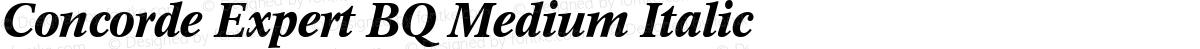 Concorde Expert BQ Medium Italic