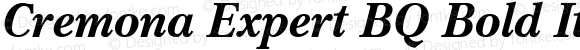 Cremona Expert Bold Italic OsF