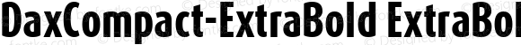 DaxCompact-ExtraBold ExtraBold