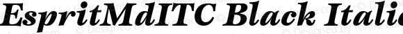 EspritMdITC Black Italic