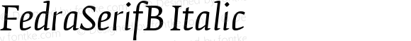 FedraSerifB Italic