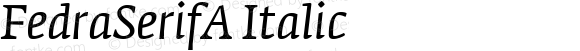 FedraSerifA BookItalic