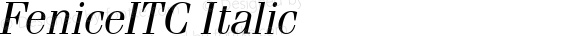 FeniceITC Italic