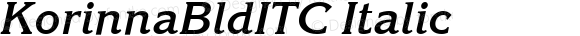 KorinnaBldITC Italic