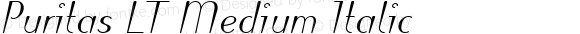 Puritas LT Medium Italic