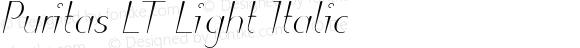 Puritas LT Light Italic