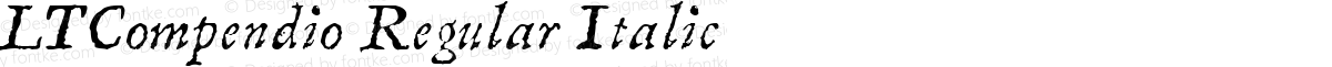 LTCompendio Regular Italic