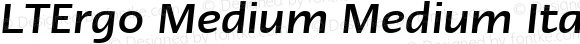 LTErgo Medium Medium Italic