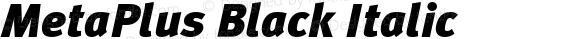 MetaPlus Black Italic