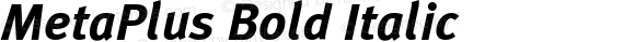 MetaPlus Bold Italic