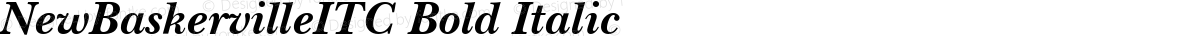 NewBaskervilleITC Bold Italic