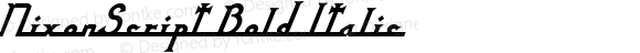 NixonScript Bold Italic