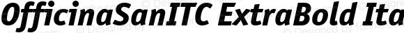 OfficinaSanITC ExtraBold Italic