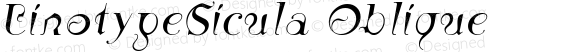 LinotypeSicula Oblique