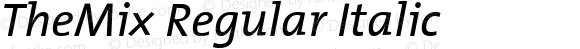 TheMix Regular Italic