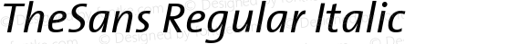 TheSans Regular Italic